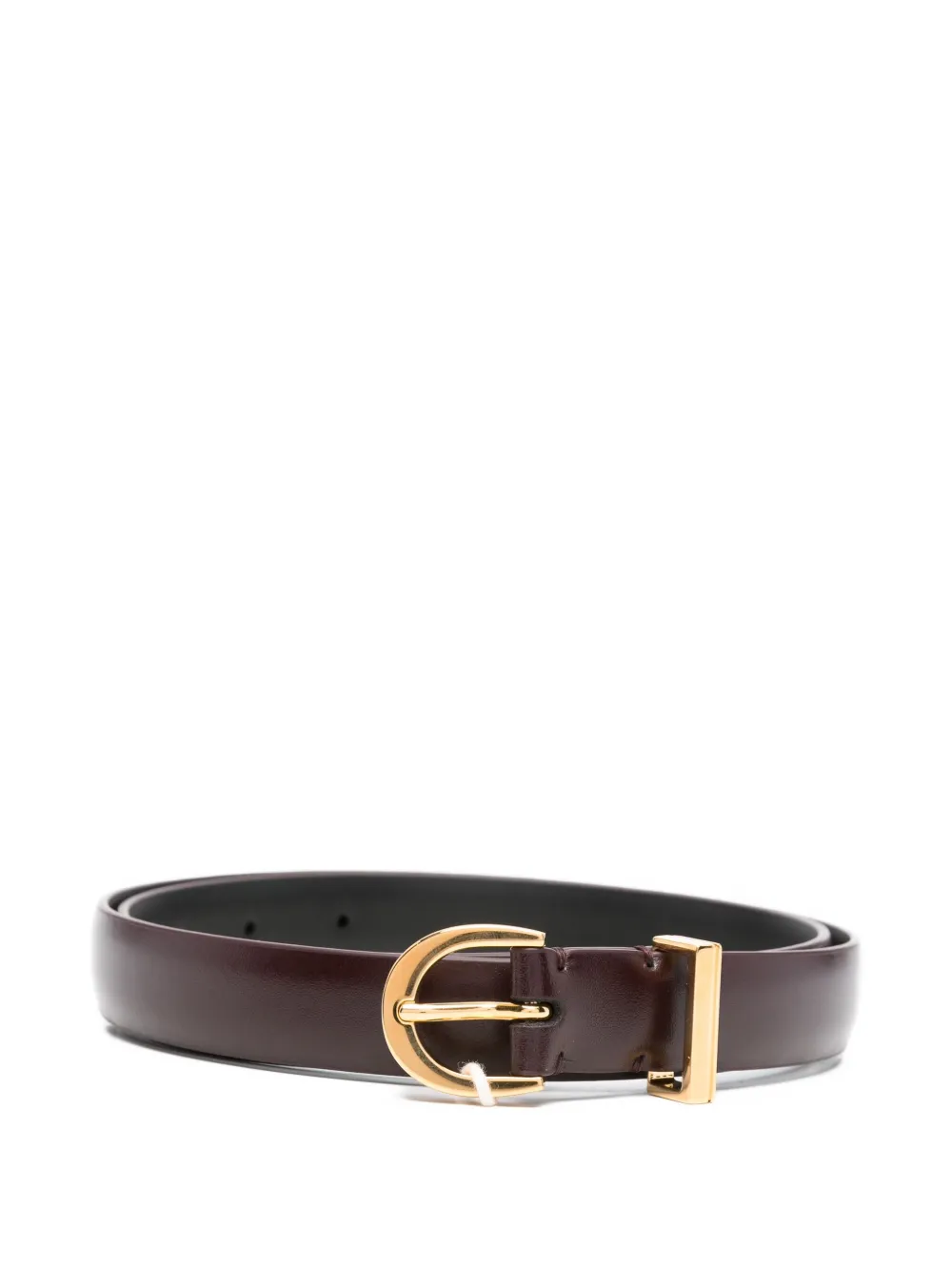 KHAITE leather belt Rood