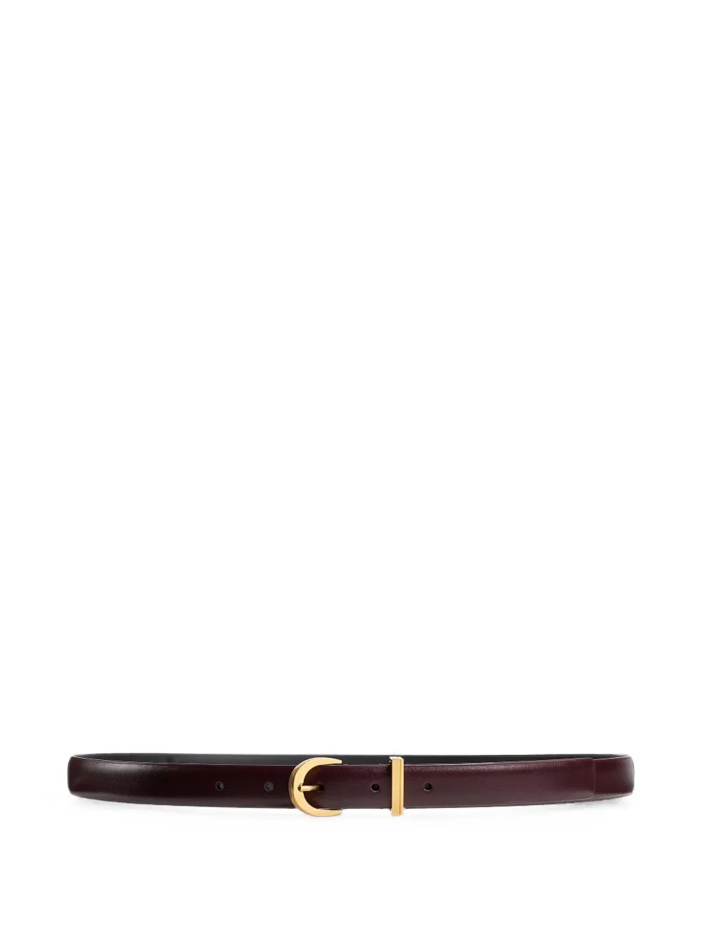 KHAITE Luna leren riem Rood