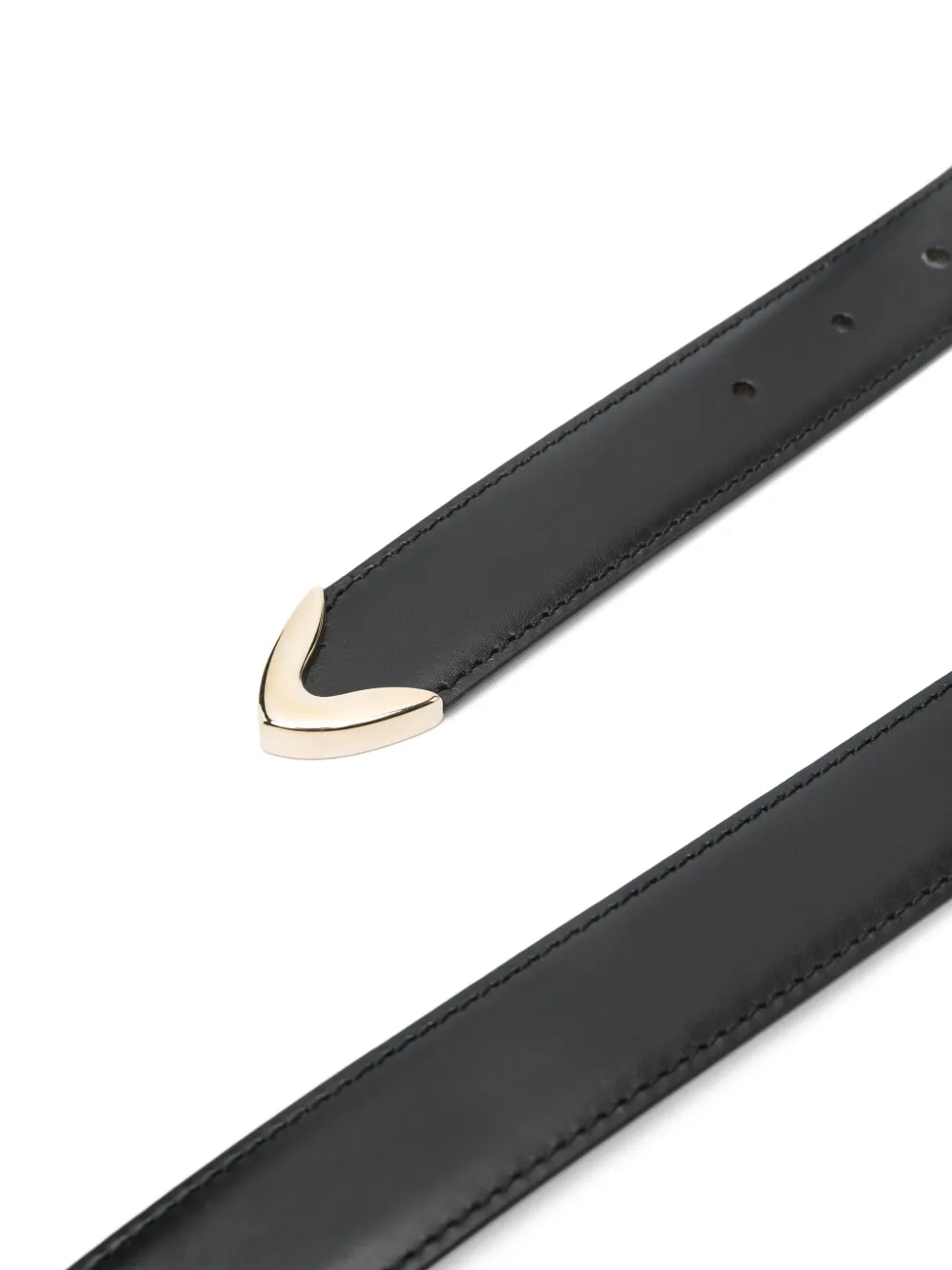 KHAITE Leren riem - Zwart