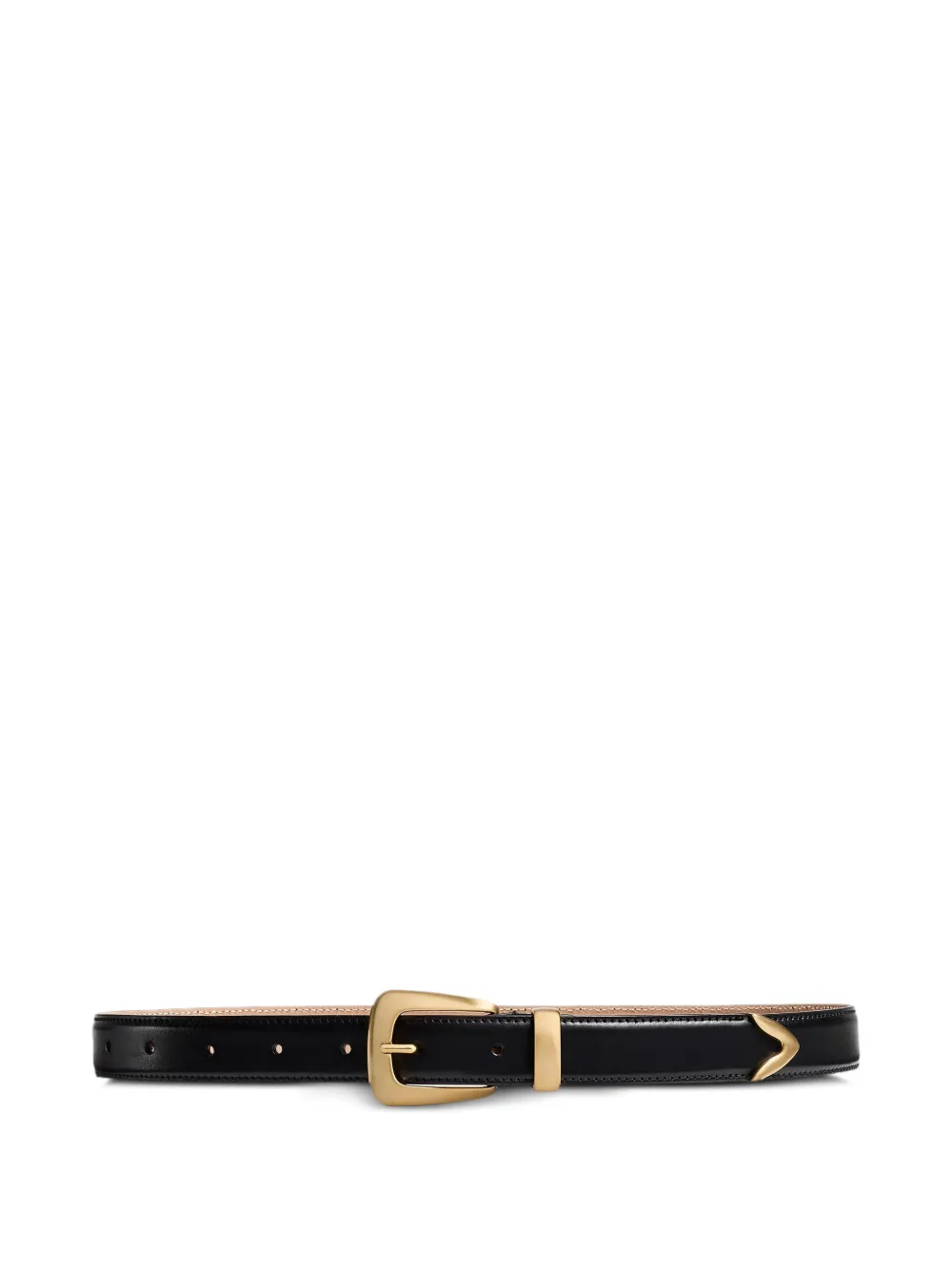 KHAITE leather belt - Nero