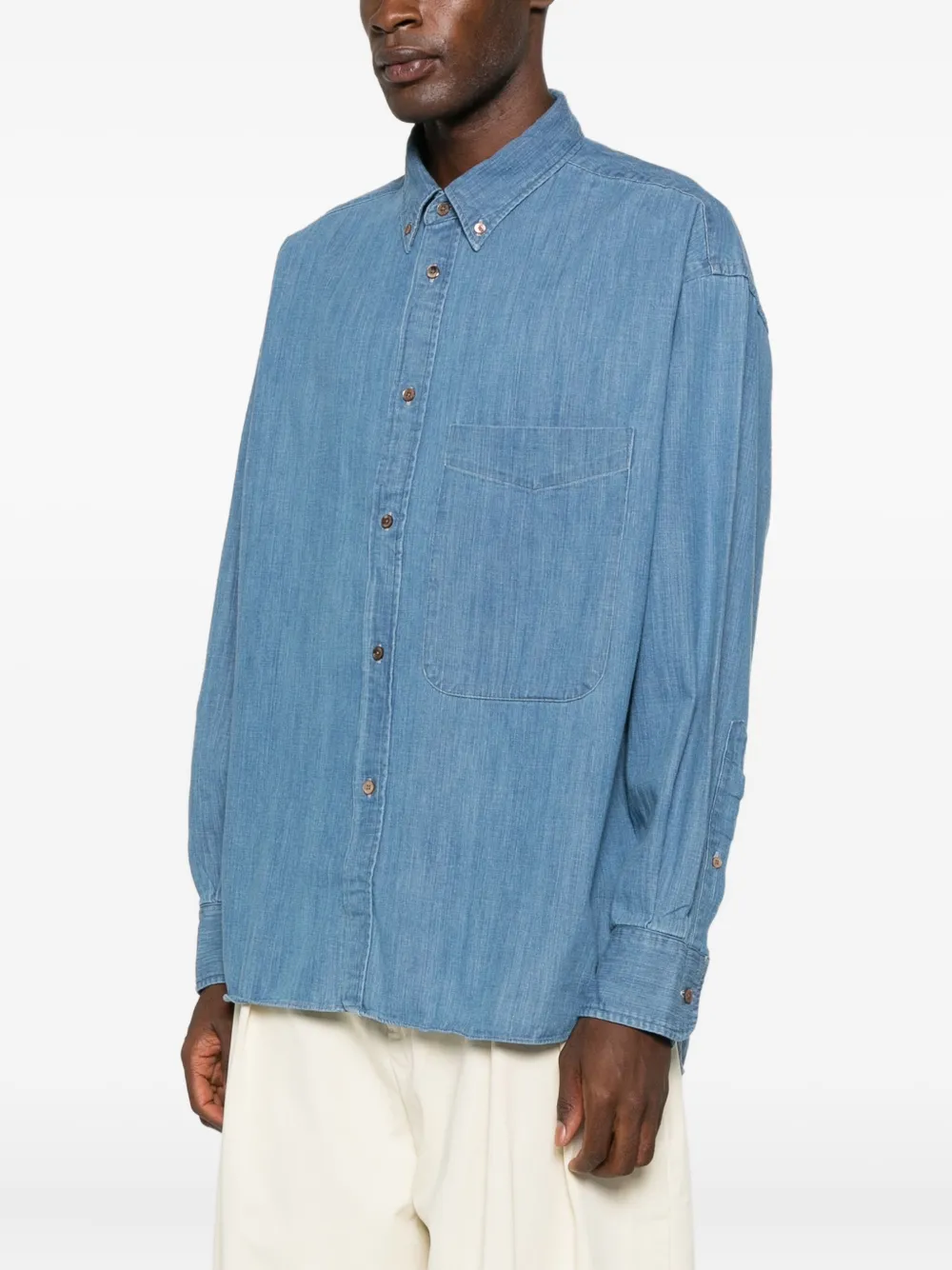 Studio Nicholson x Beams Plus Oxford overhemd Blauw