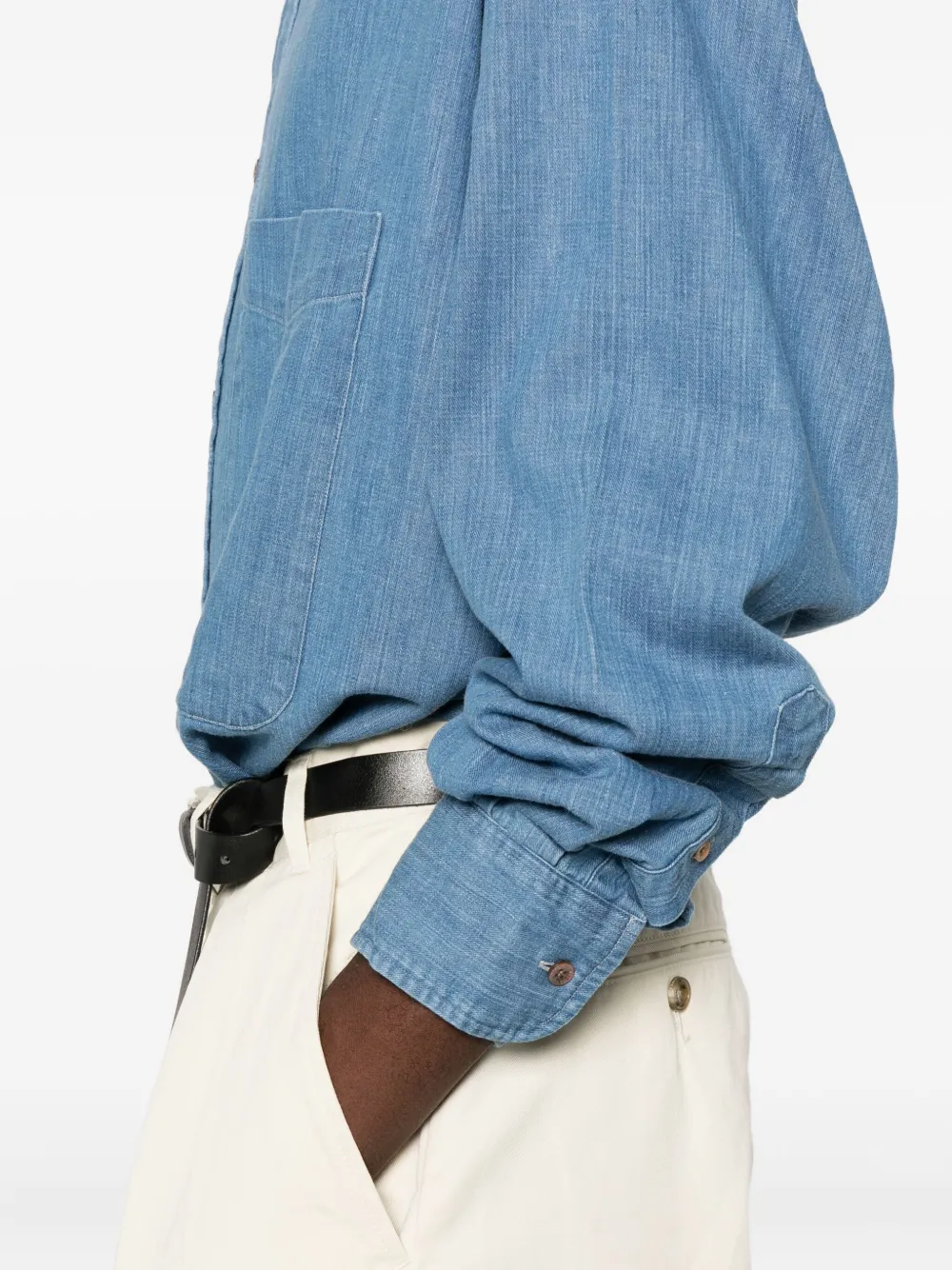 Studio Nicholson x Beams Plus Oxford overhemd Blauw