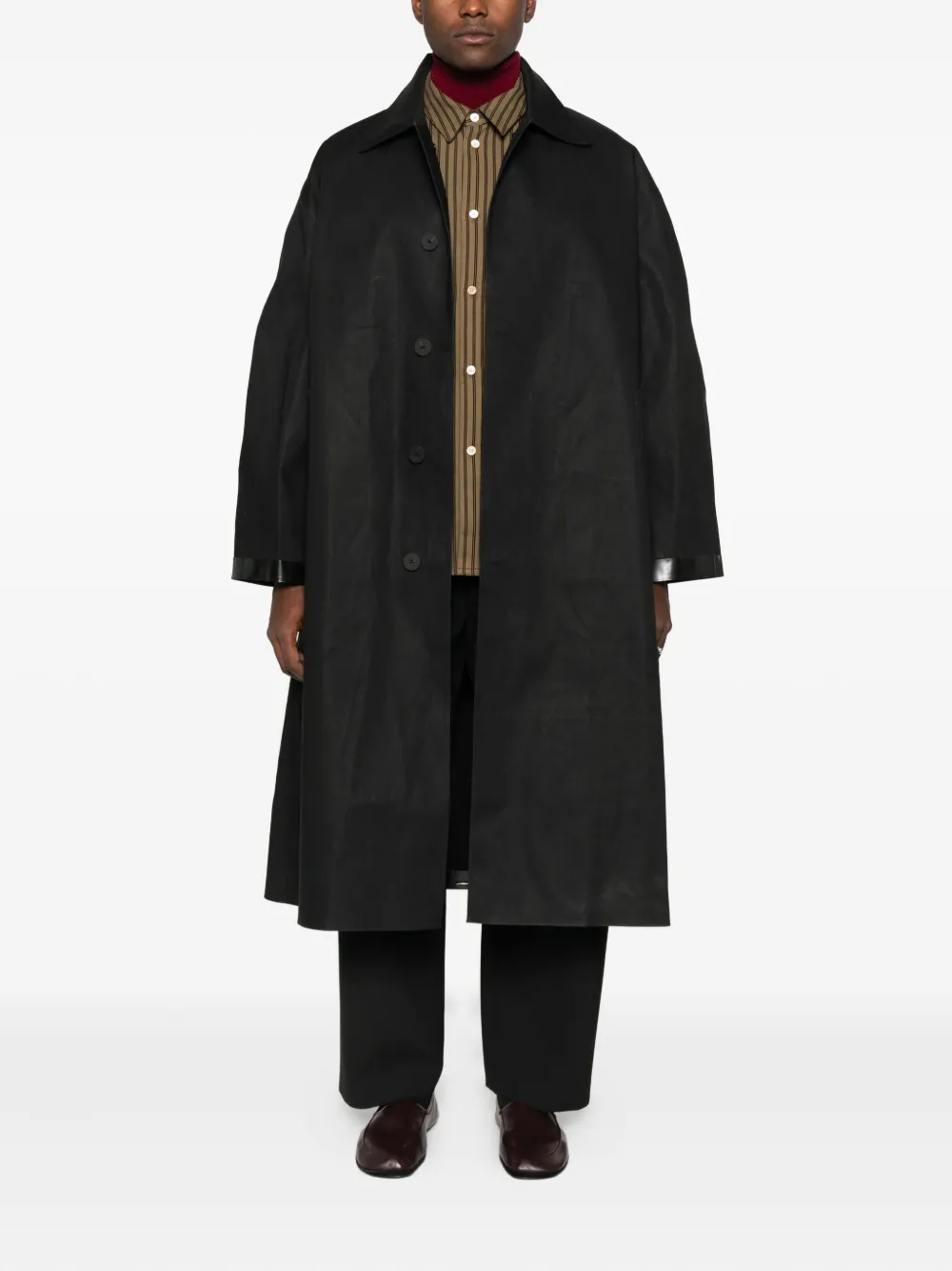 Studio Nicholson X Macintosh Panelled Coat In Black