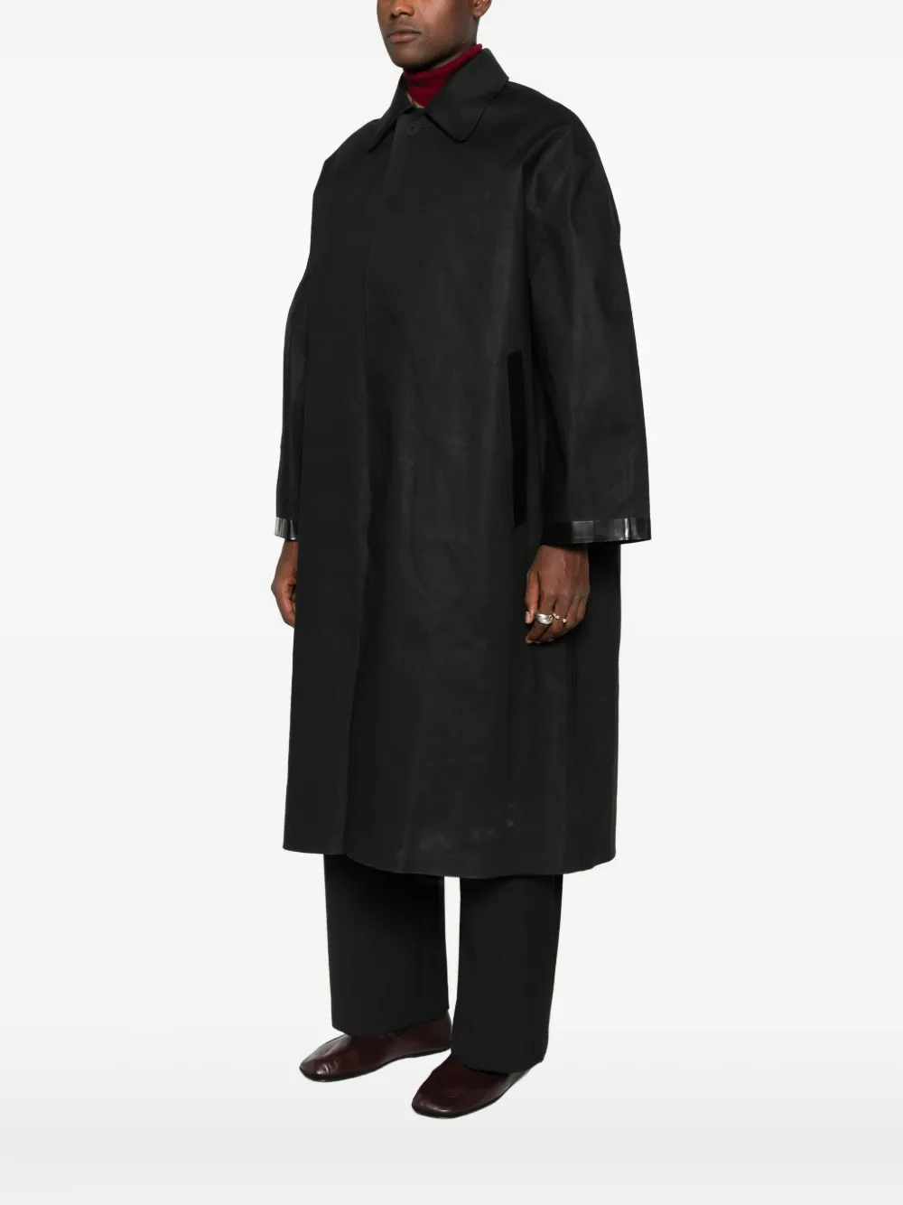 Studio Nicholson X Macintosh Panelled Coat In Black