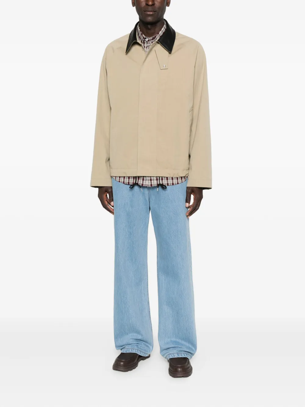 Studio Nicholson contrast-collar zip-up jacket | Lightweight Jackets | Image 2