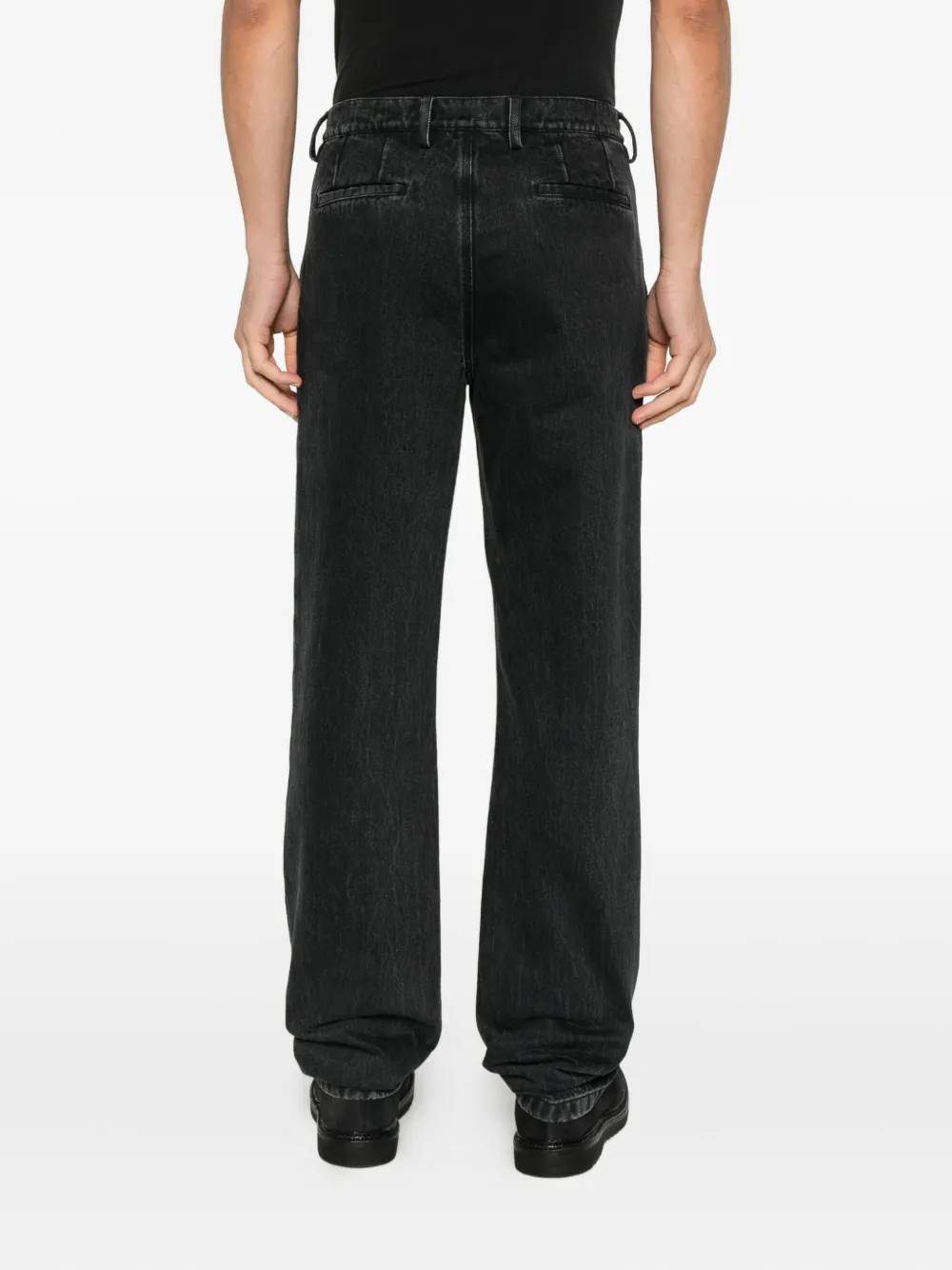 Rier Jeans met knoopsluiting Zwart