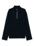 Rier virgin wool zip-up sweater - Blue