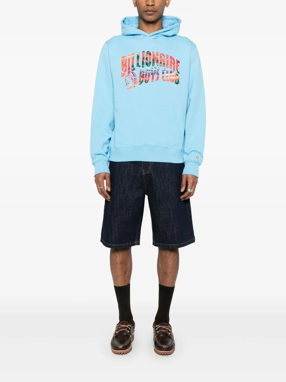 Billionaire Boys Club Popover hoodie met Tropical Island Fill Arch-logo Blauw