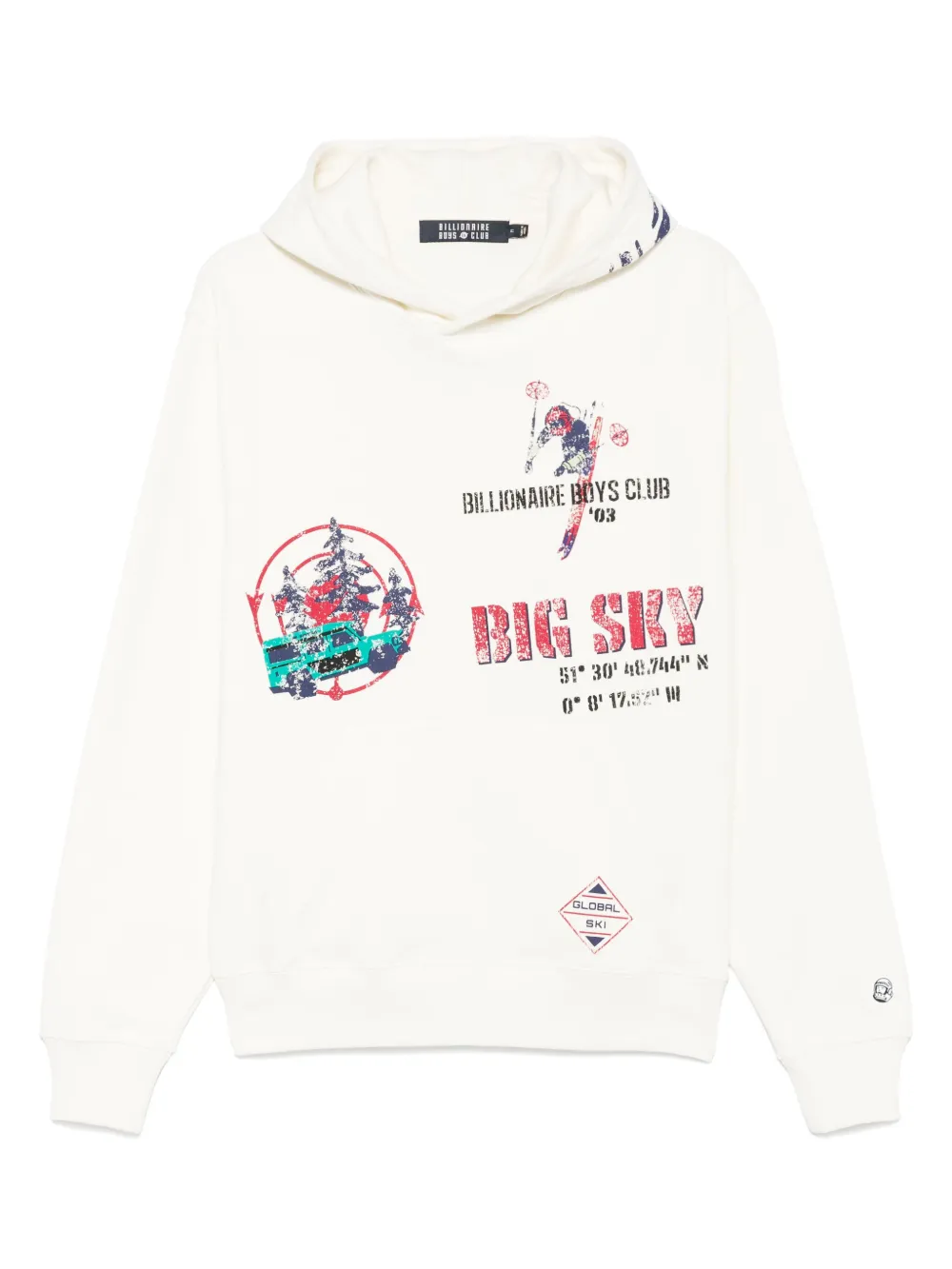 Billionaire Boys Club World Ski Popover hoodie Beige