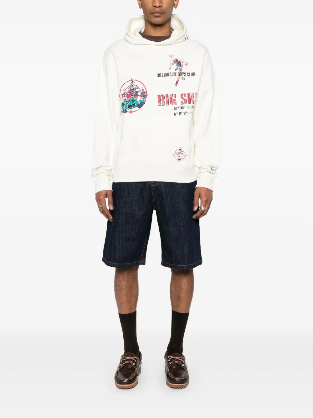 Billionaire Boys Club World Ski Popover hoodie Beige