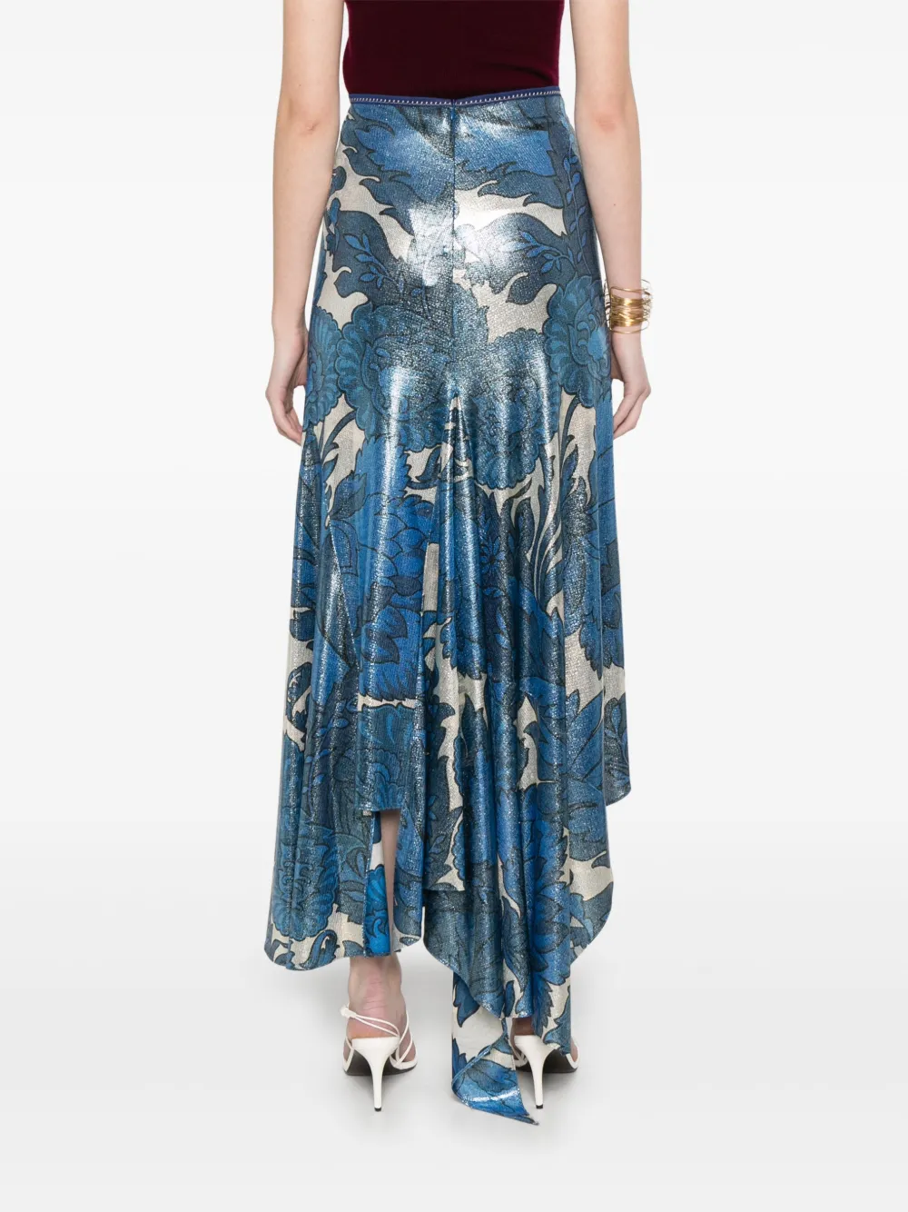 ETRO Asymmetrische rok Blauw