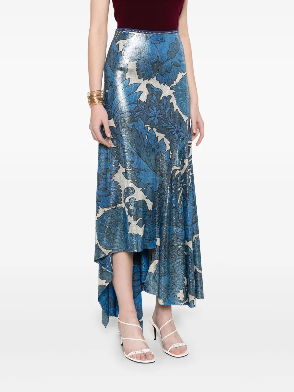 ETRO Asymmetrische rok Blauw