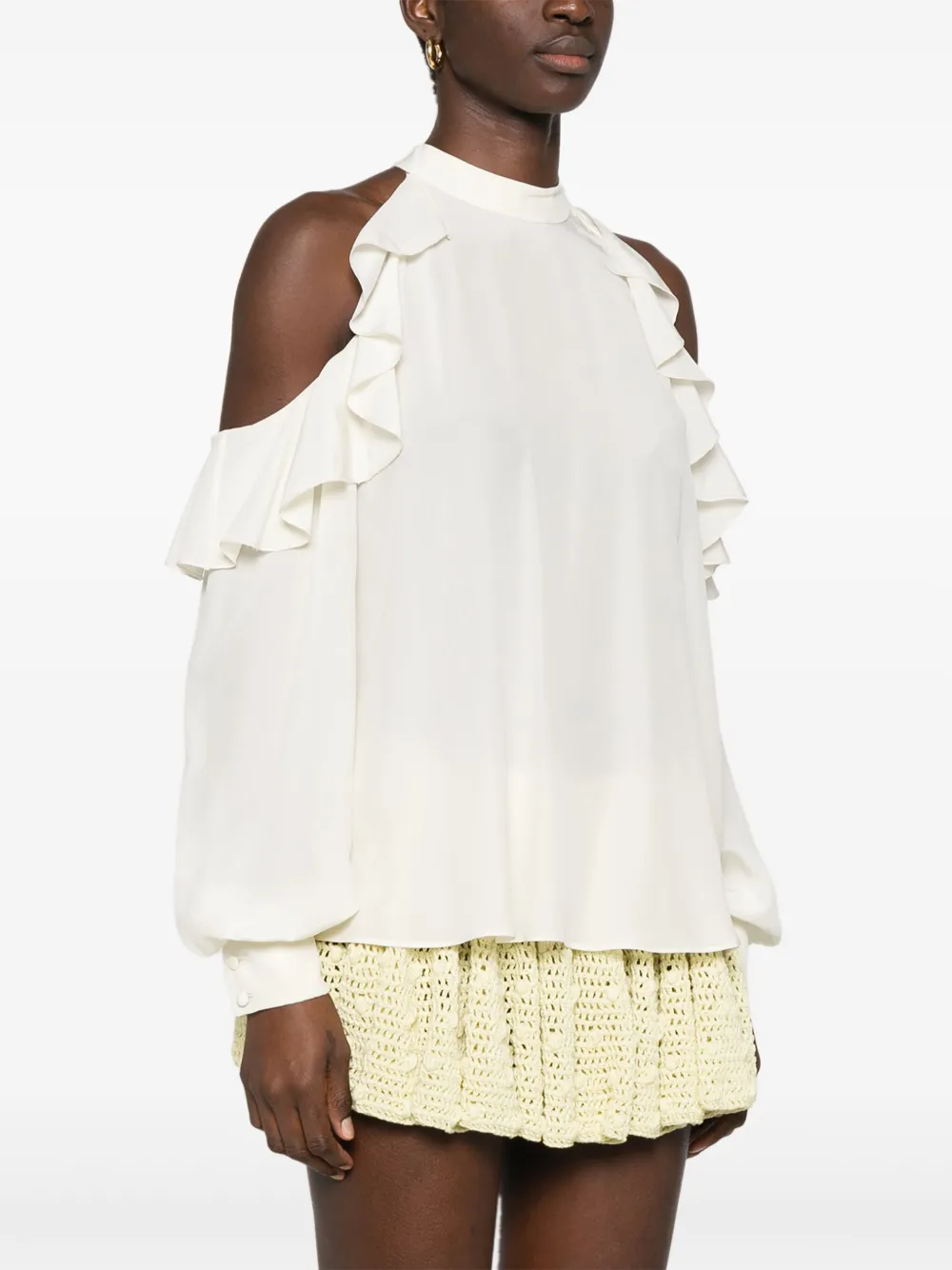 ETRO Gedrapeerde blouse Wit
