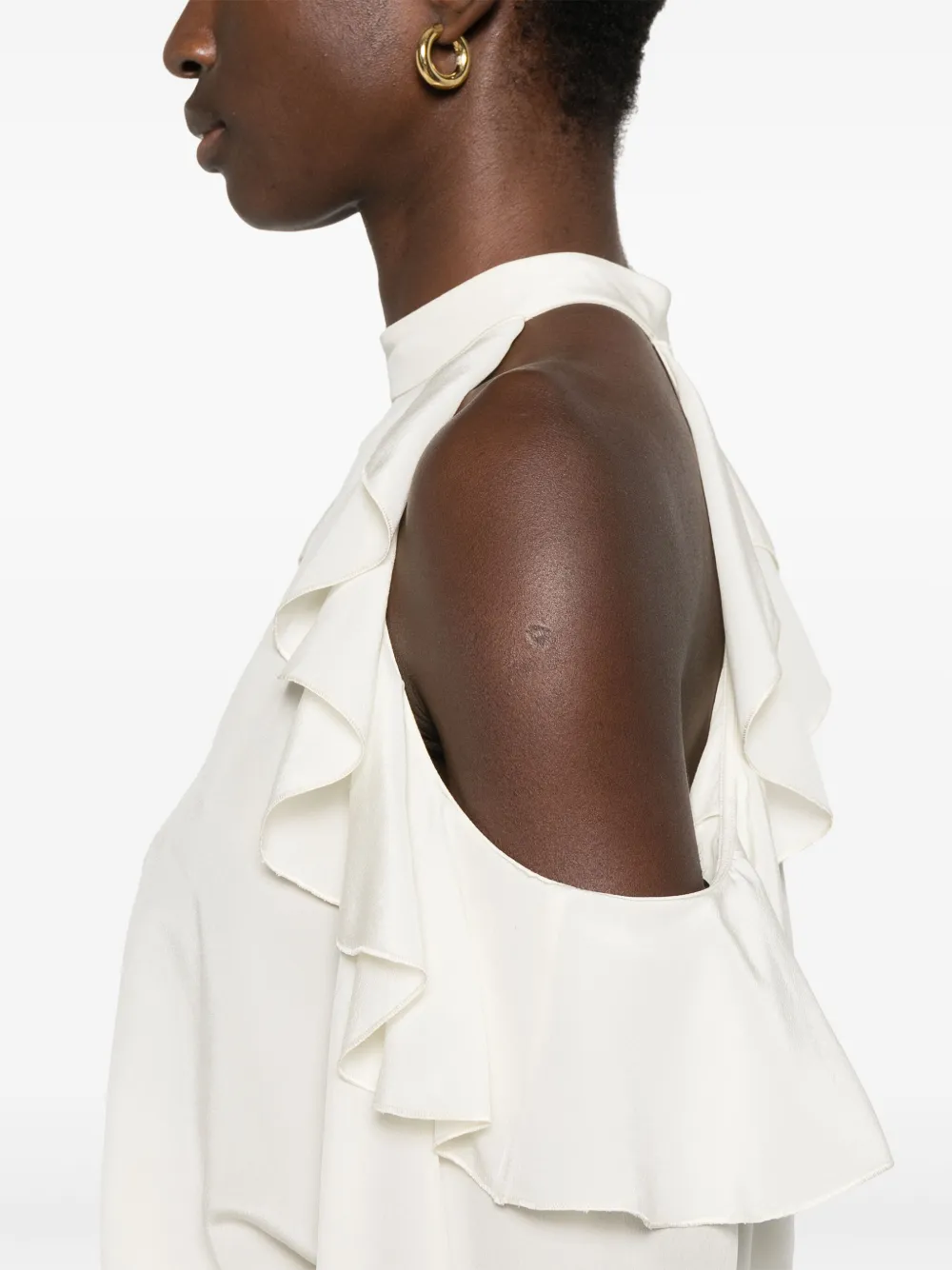 ETRO Gedrapeerde blouse Wit