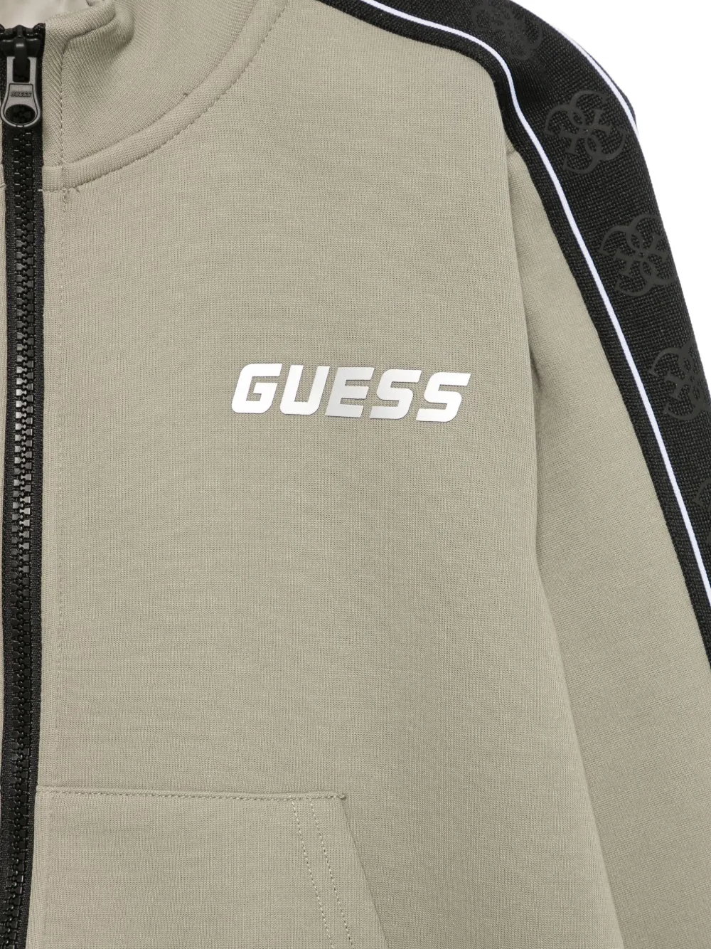 guess kids Trainingsjack met logo-reliëf Groen