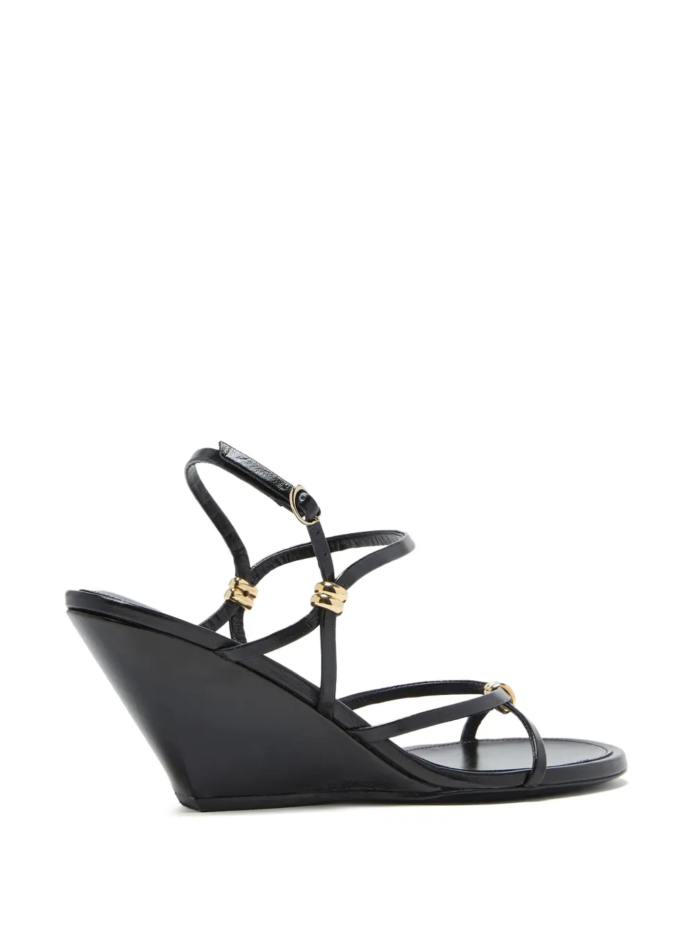 Proenza Schouler strappy wedge sandals Black