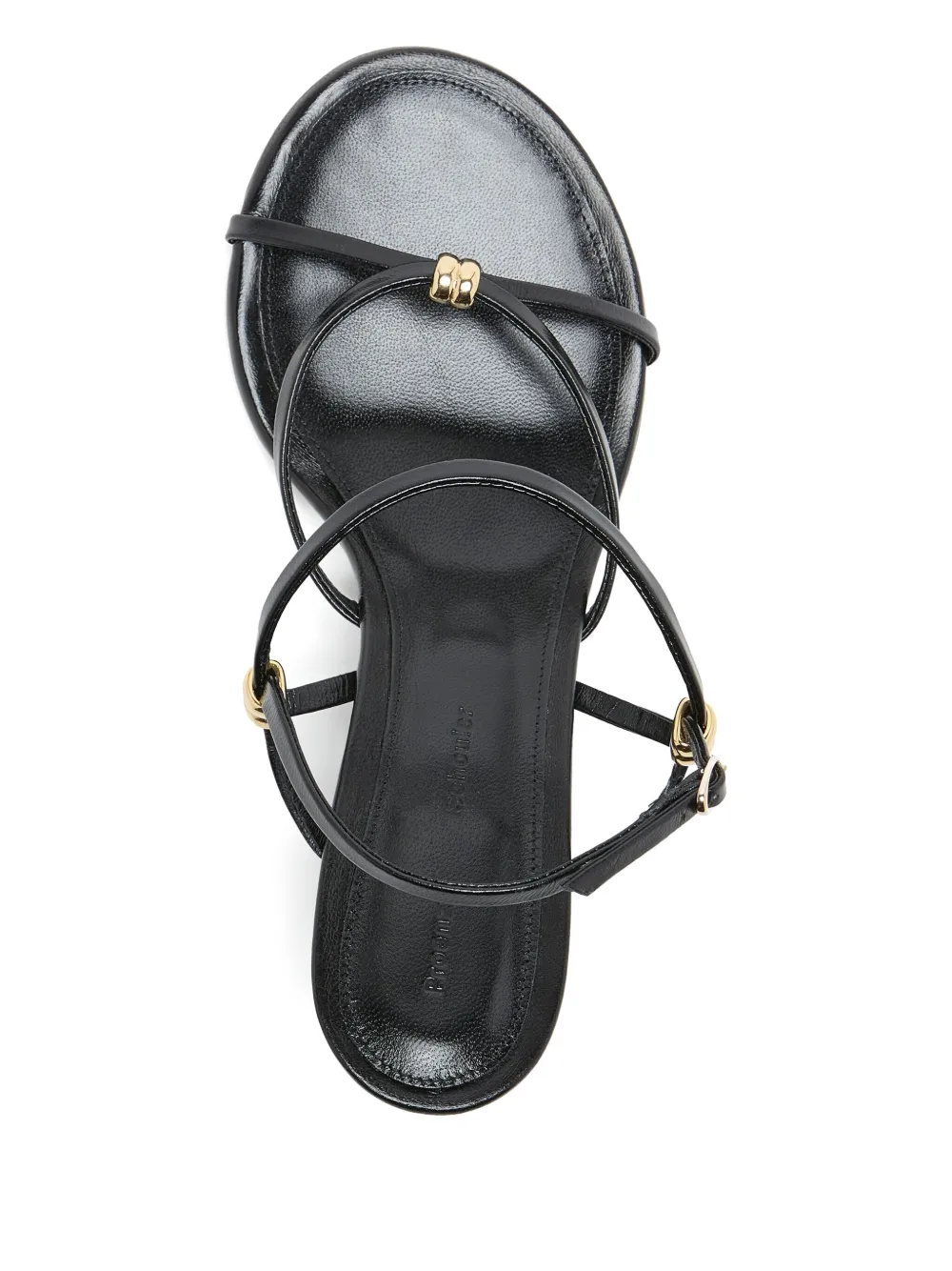 Proenza Schouler strappy wedge sandals Black