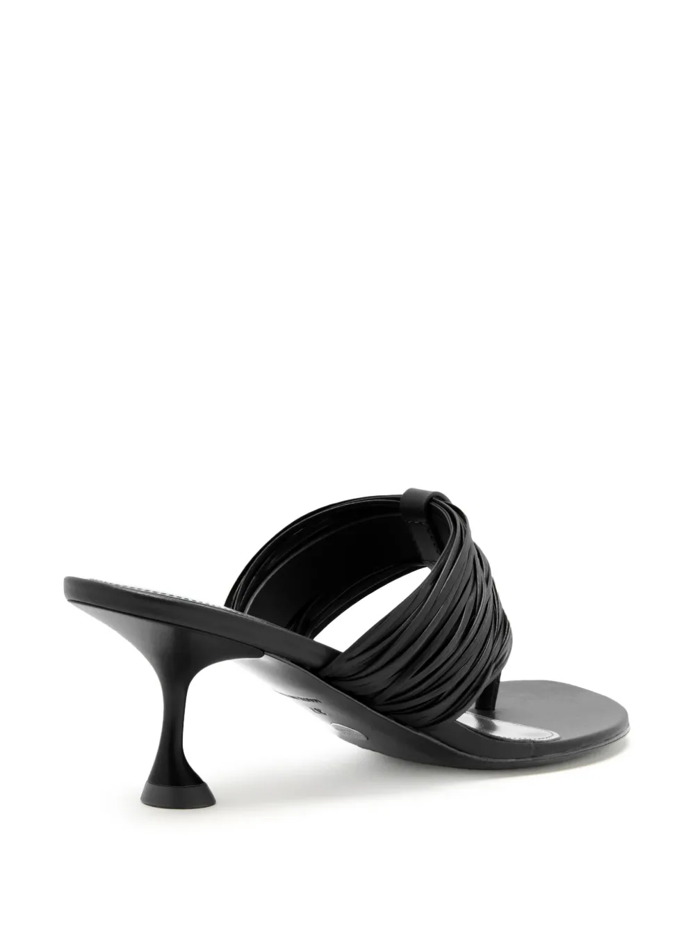 Proenza Schouler pleated-detail heeled sandals Black