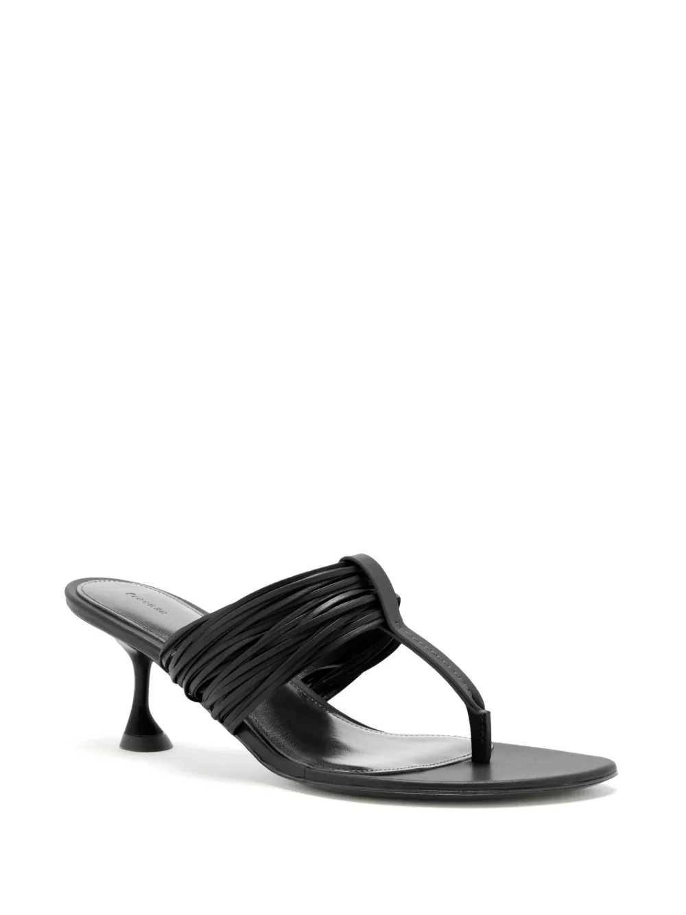 Proenza Schouler Sandalen met geplooid detail - Zwart