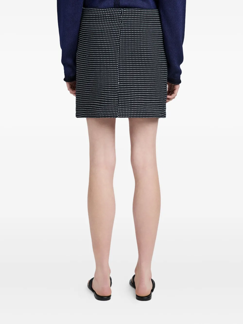 Proenza Schouler White Label Lawson tweed dot mini skirt Zwart