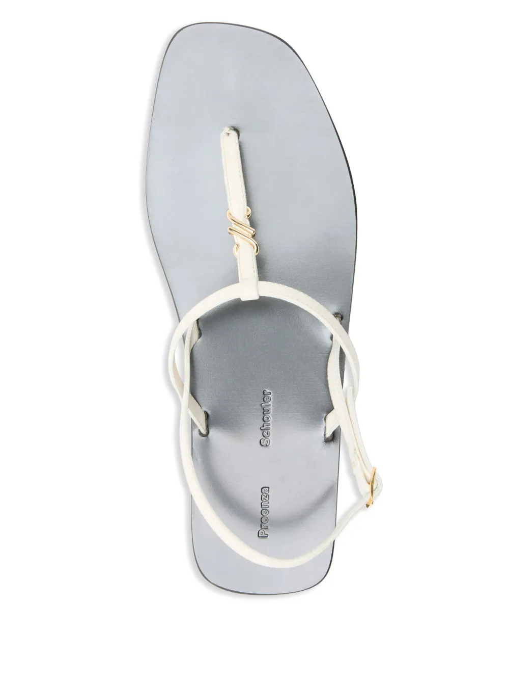 Proenza Schouler cross-strap flat sandals White