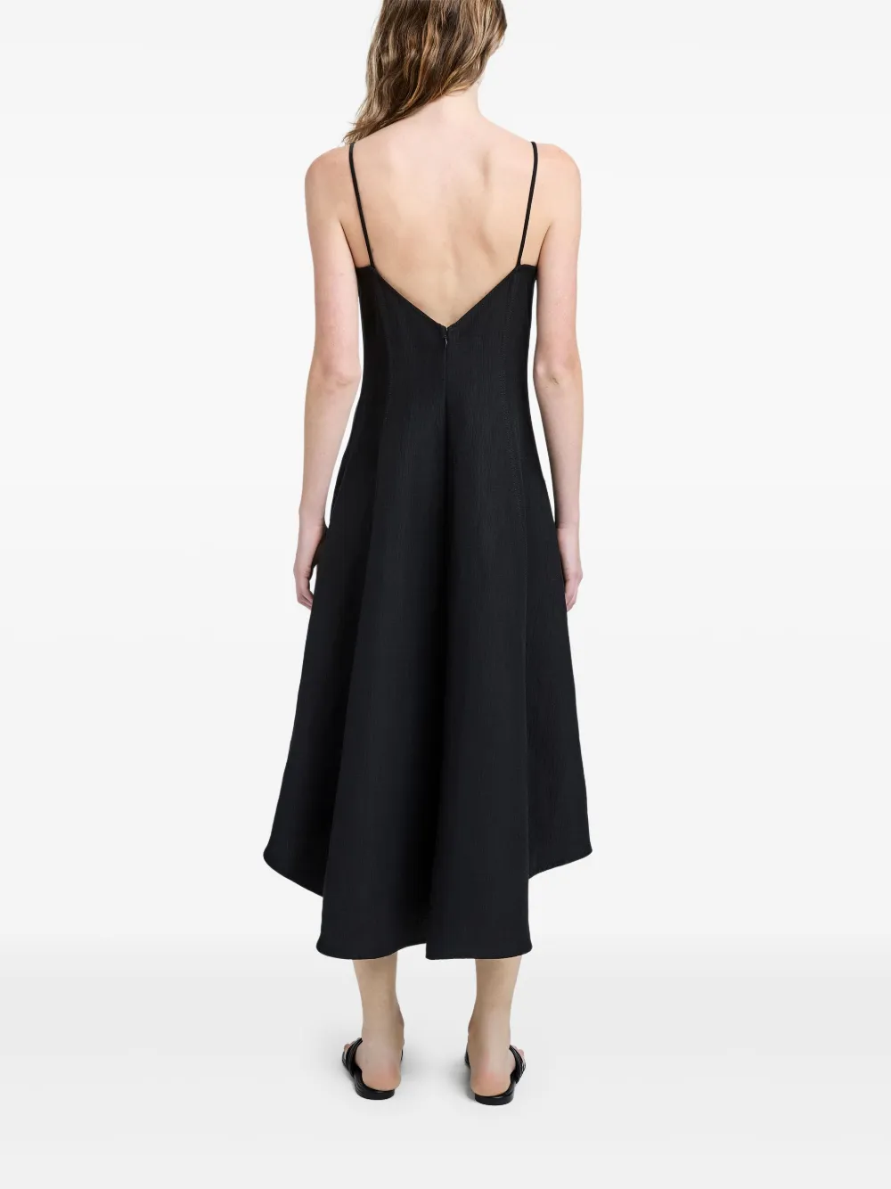 Proenza Schouler Midi-jurk Zwart