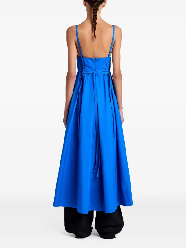 proenza schouler strapless blue dress White Label Barker | classic-light-terry Modest A Line Strapless Size:3-6M Romper