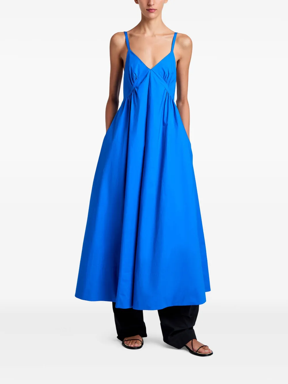 Proenza Schouler White Label Barker jurk - Blauw