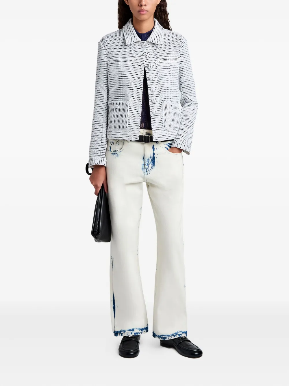 Proenza Schouler White Label Jack met zak met textuur Wit