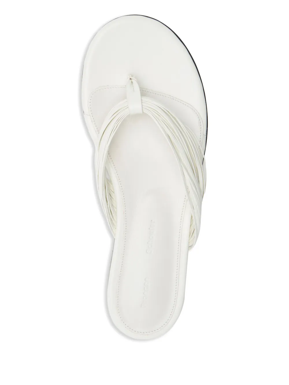 Proenza Schouler pleated-strap flat sandals White