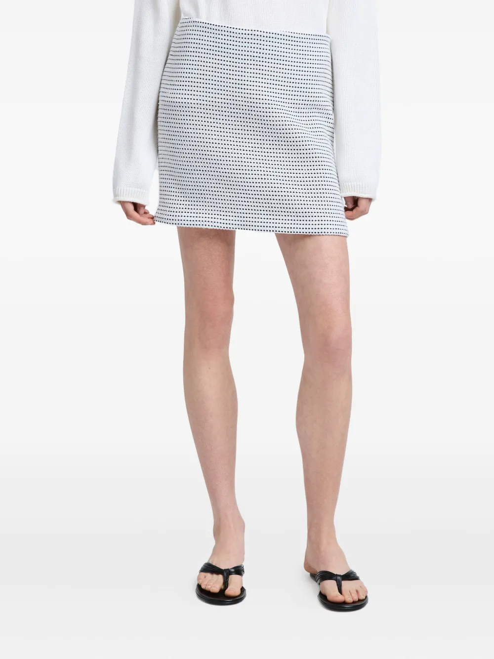 Proenza Schouler White Label Lawson tweed-pattern mini skirt Wit