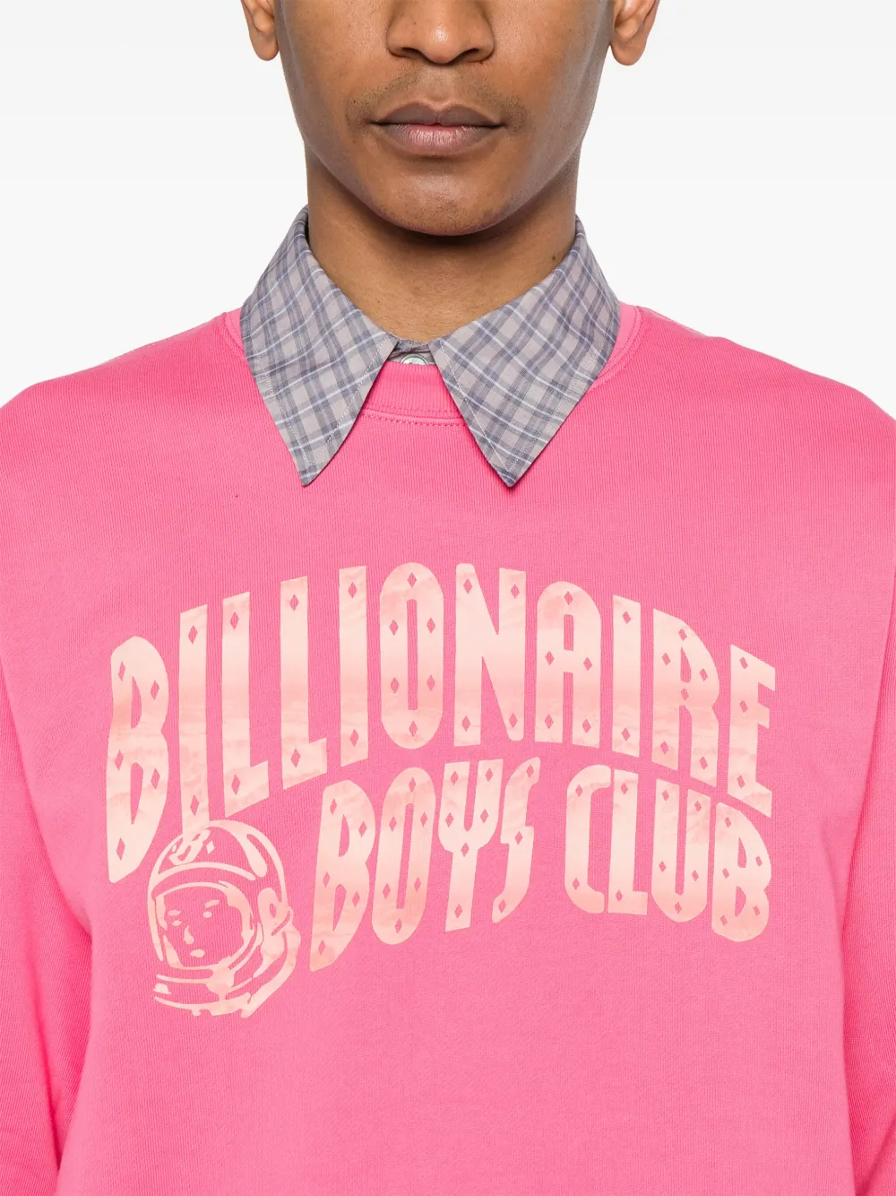 Billionaire Boys Club Mountain Fill Arch sweater met logo Roze