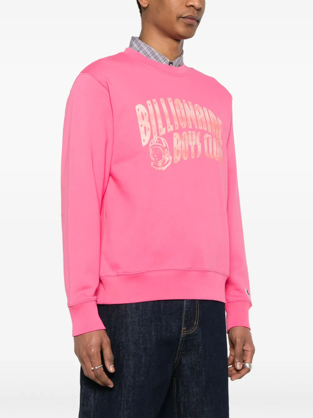 Billionaire Boys Club Mountain Fill Arch sweater met logo Roze