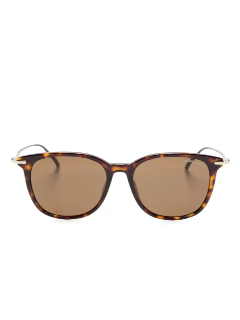 Montblanc lentes de sol con armazón cuadrada