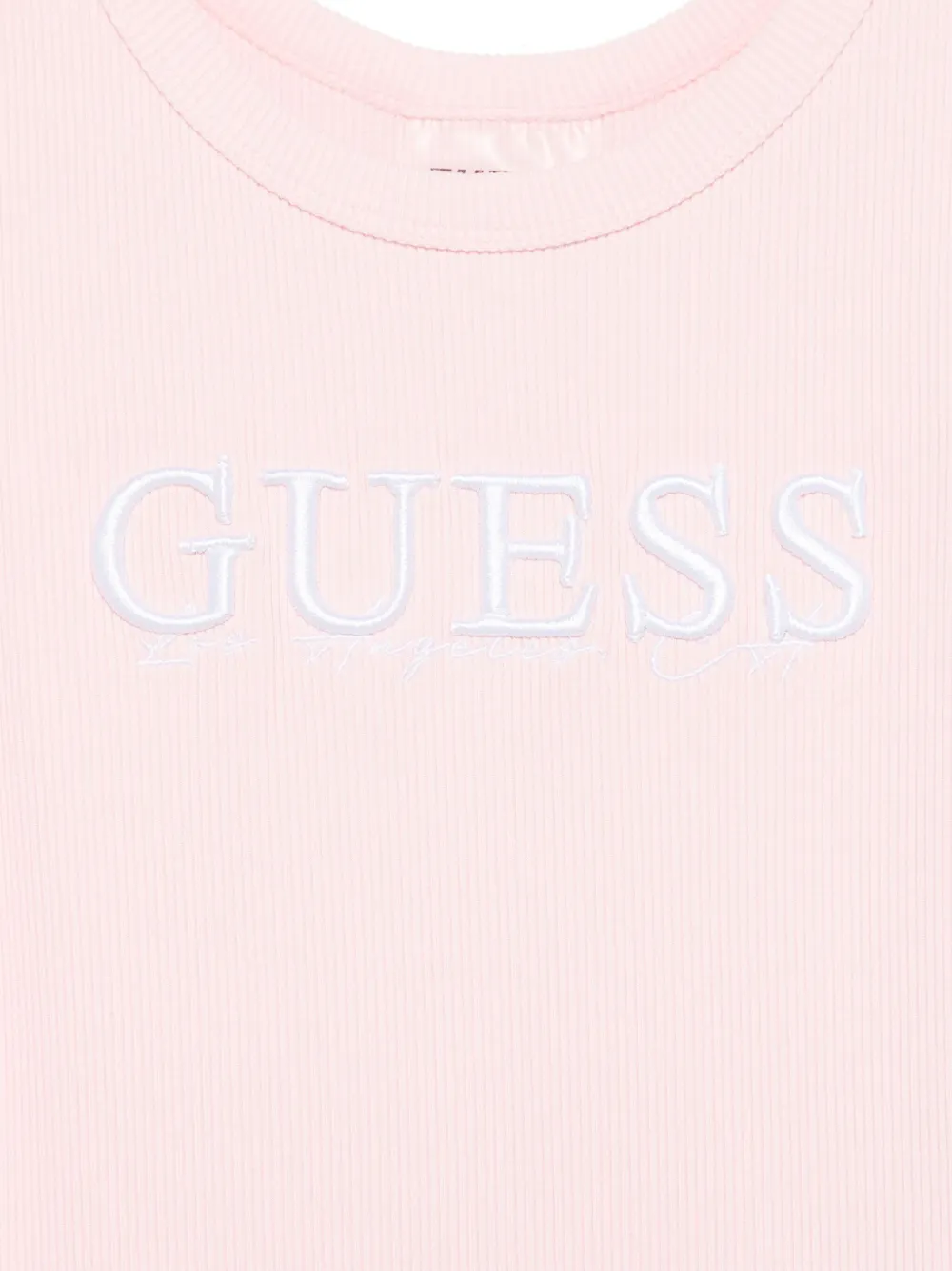 guess kids Geribbelde jurk Roze