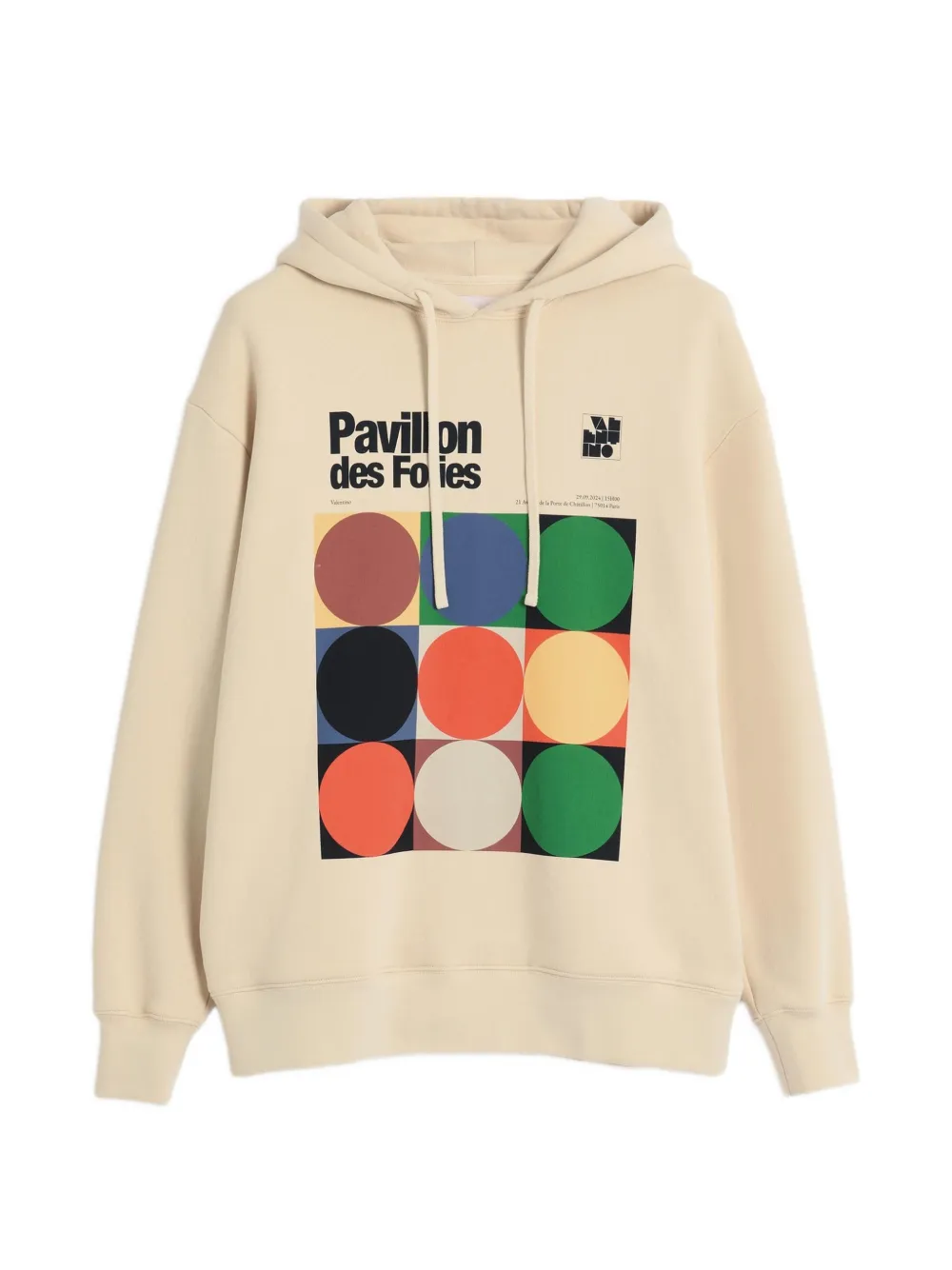 Valentino Garavani Felpa con cappuccio Pavillon des Folies - Toni neutri