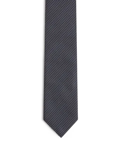 Zegna geometric-pattern tie