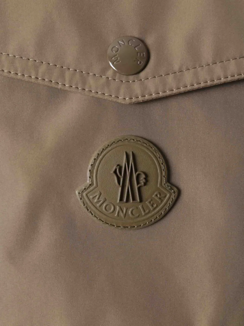 Moncler Fuyue Windbreaker Jacket In Brown