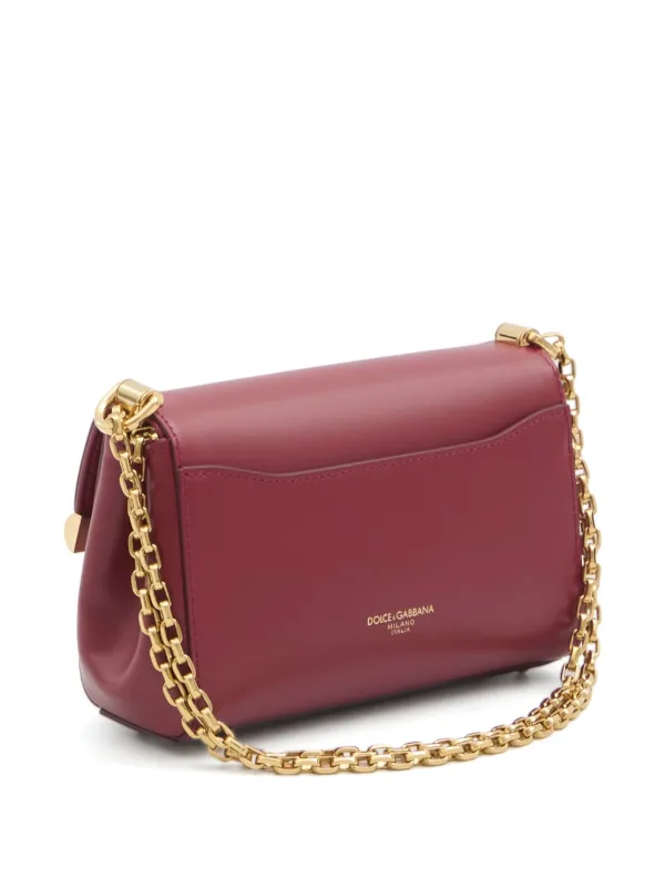 *Dolce&Gabbana*マレーネ ミニレザーショルダーバッグ レッド Dolce & Gabbana Mini Marlene Shoulder Bag ショルダーバッグ