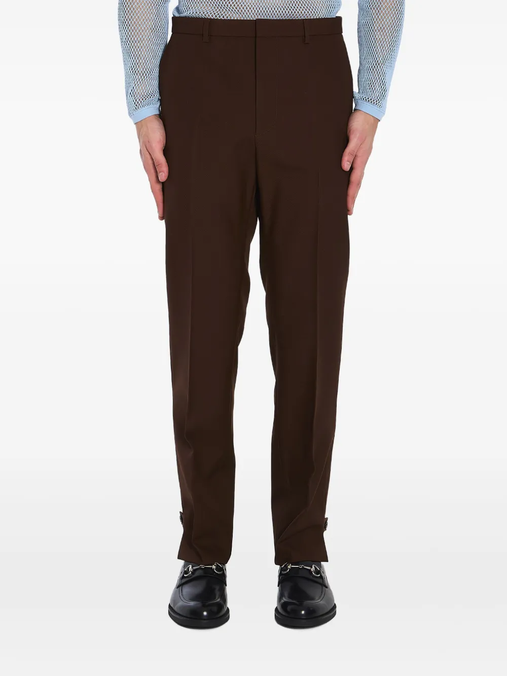 wool twill trousers