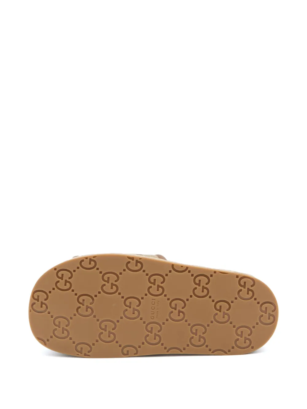 Gucci Gg Platform Sandals In Neutral
