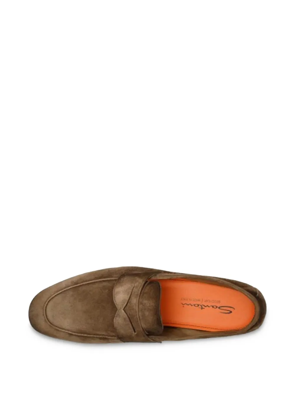 Santoni suede loafers Brown