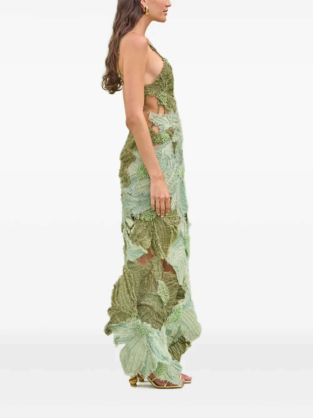 Cult Gaia Alba gown Groen