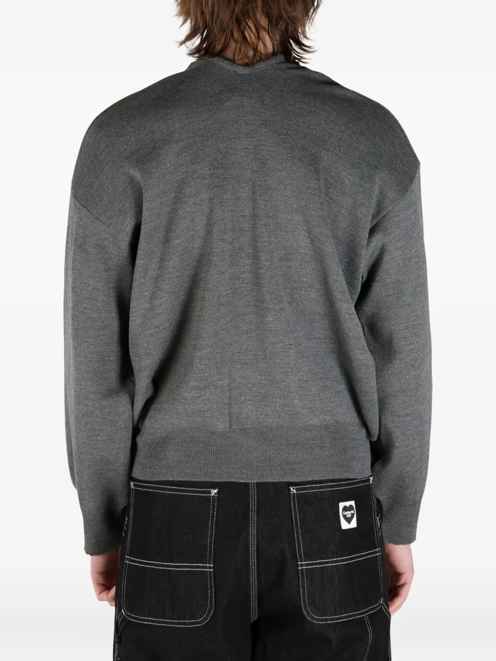 Magliano mélange-effect bomber jacket Grijs