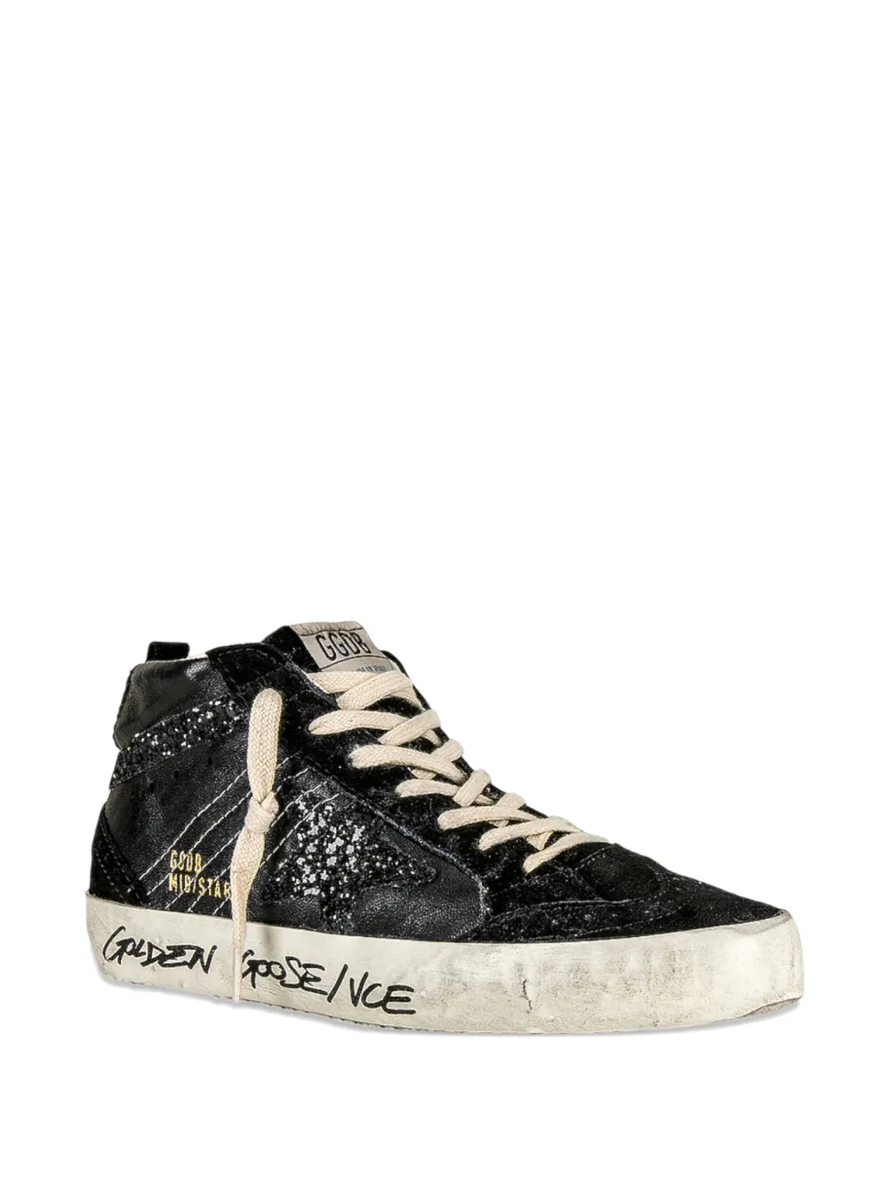 Golden Goose Mid Star "Glitter Black" sneakers