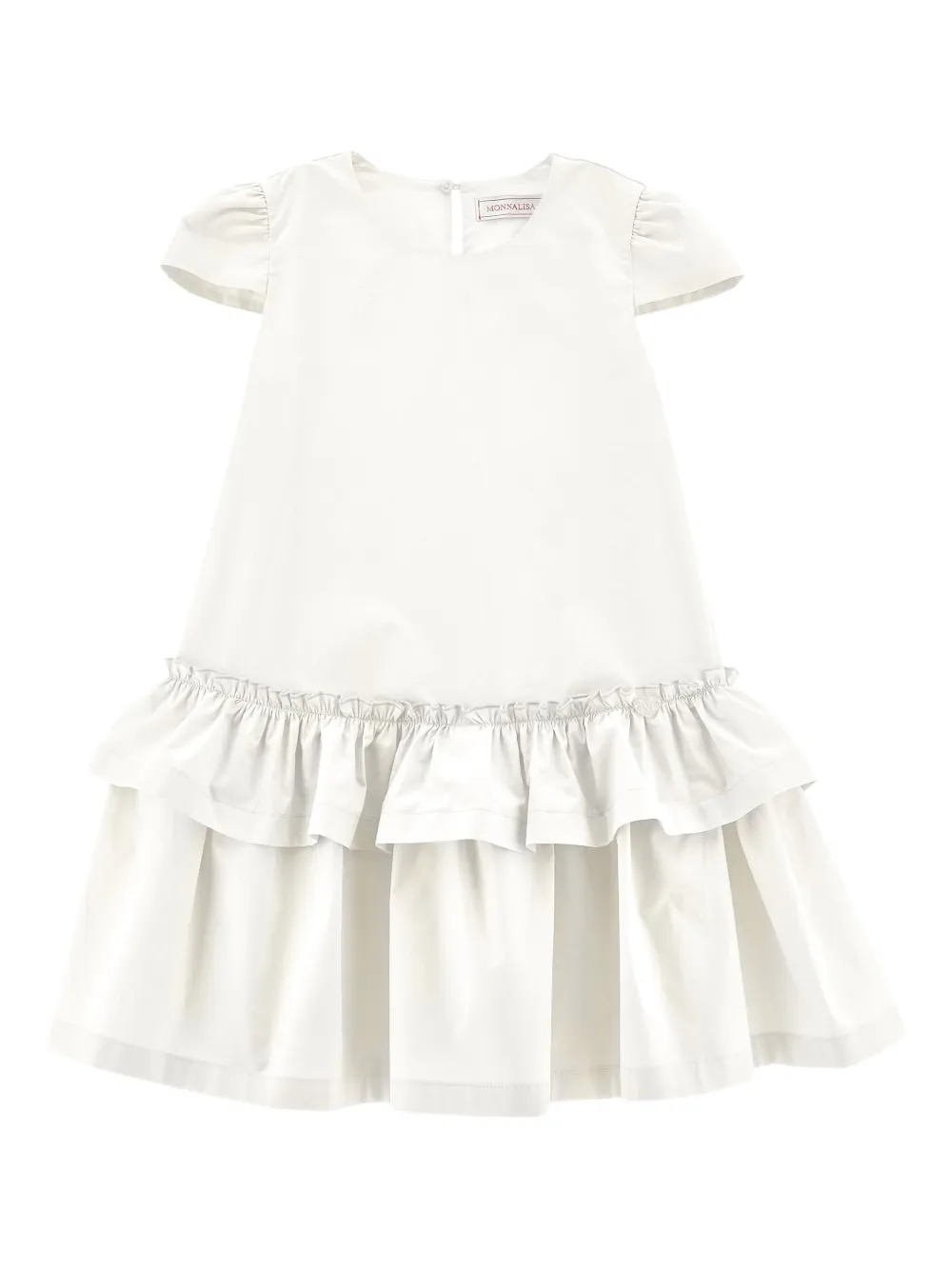 Monnalisa ruffle-detail dress | White | Image 1