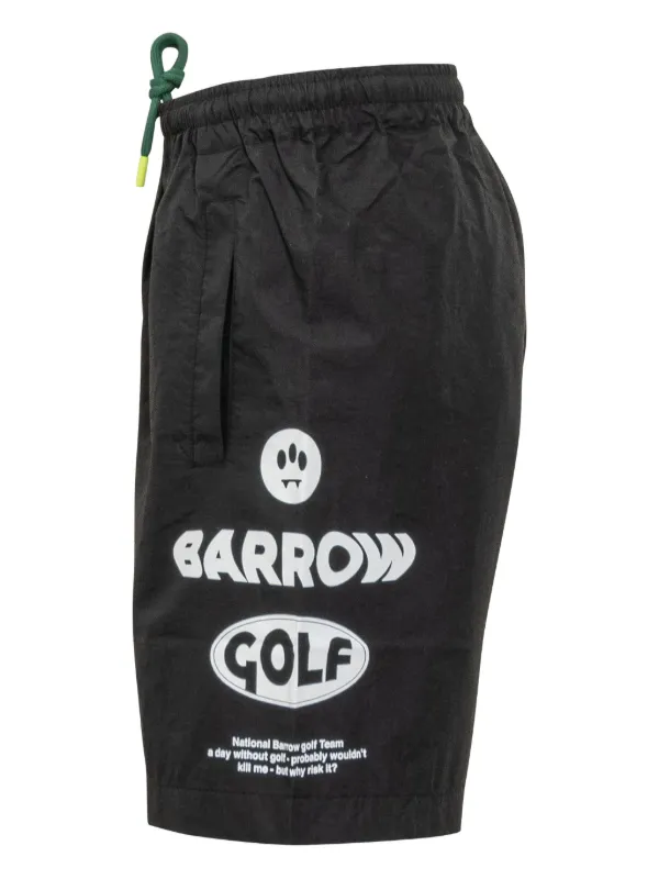 ☆★VIP価格★☆『Barrow』ロゴ入り ショートパンツ BARROW ショートパンツ | ブラック | FARFETCH JP