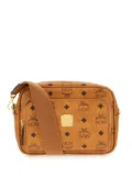 MCM logo-print cross body bag - Brown