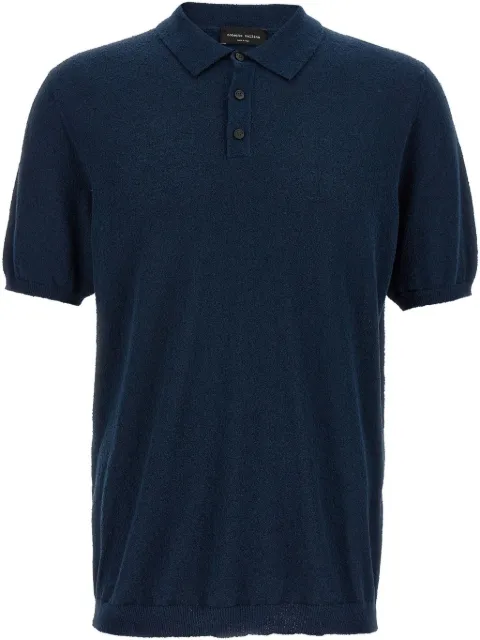 Roberto Collina textured polo shirt