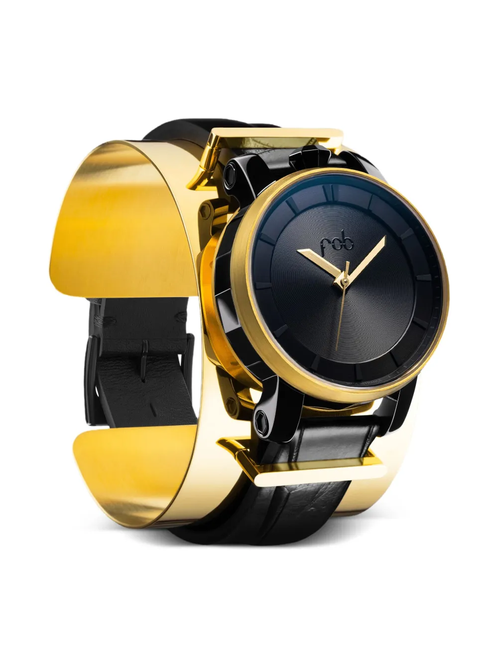 Shop Fob Paris R360 Eclipse Cuff 36mm In Black